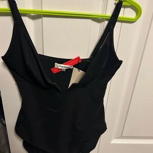 Popilush Women's Black One Piece Swimsuit